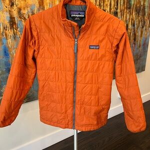 Patagonia Orange Quilted Jacket